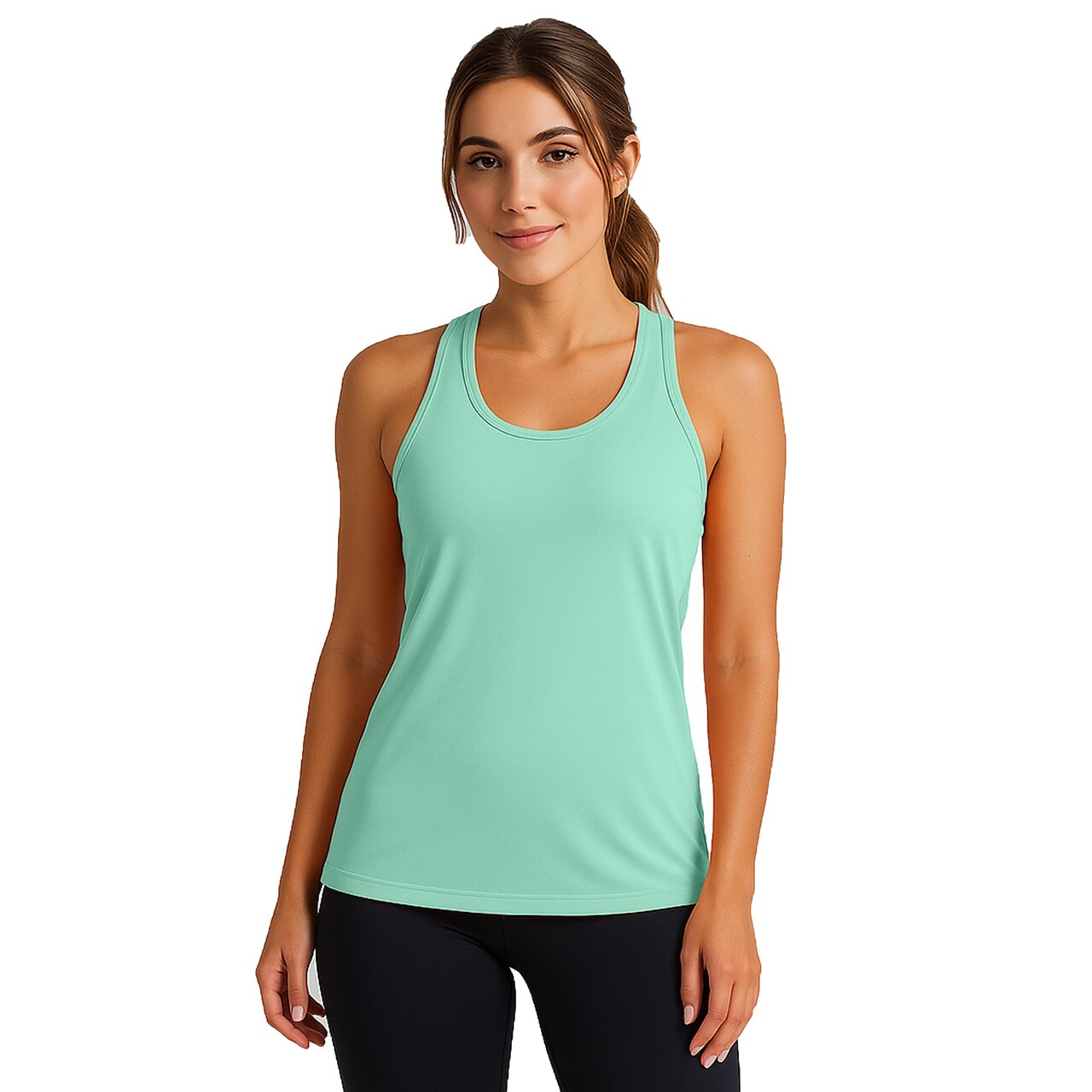 Galaxy By Harvic Women's Moisture Wicking Racerback Tank (S-3XL)